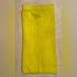 NWT Callahan Neon Yellow Knitwear Pencil Skirt XS